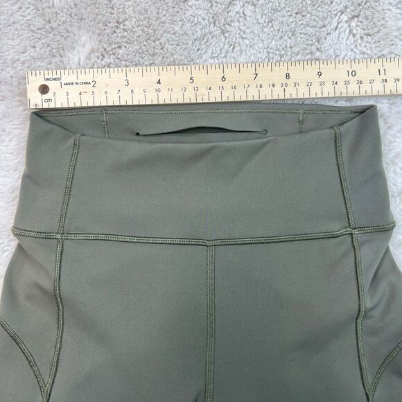Lululemon In Movement Tight Leggings High Rise 25โ Inseam Womens 4 Olive Green - Picture 6 of 10
